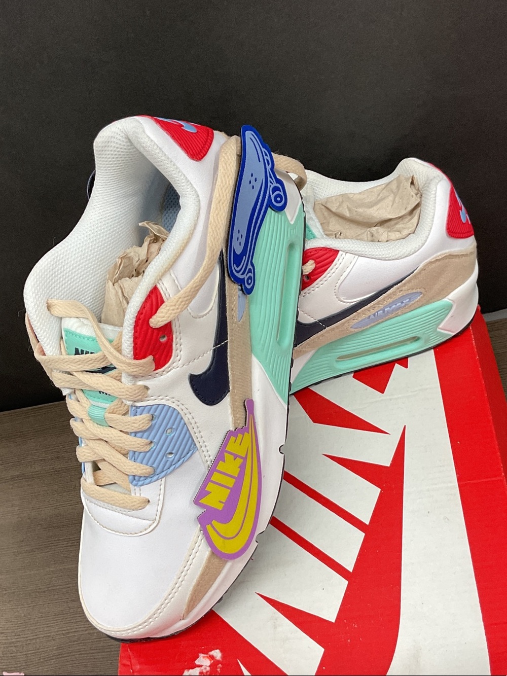 Nike Air Max 90 Leather SE GS 'Patches'